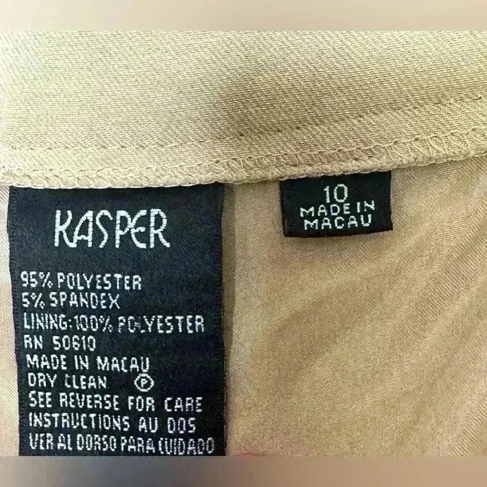 Kasper  Women's Cream Dress Pants (223) - Image 8