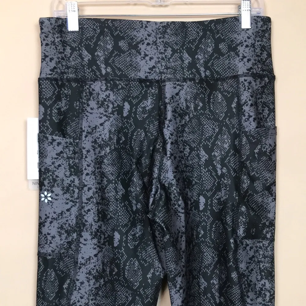 NWT Nine West Active Women’s Snakeskin Reptile Animal Print Athletic Leggings - Image 8