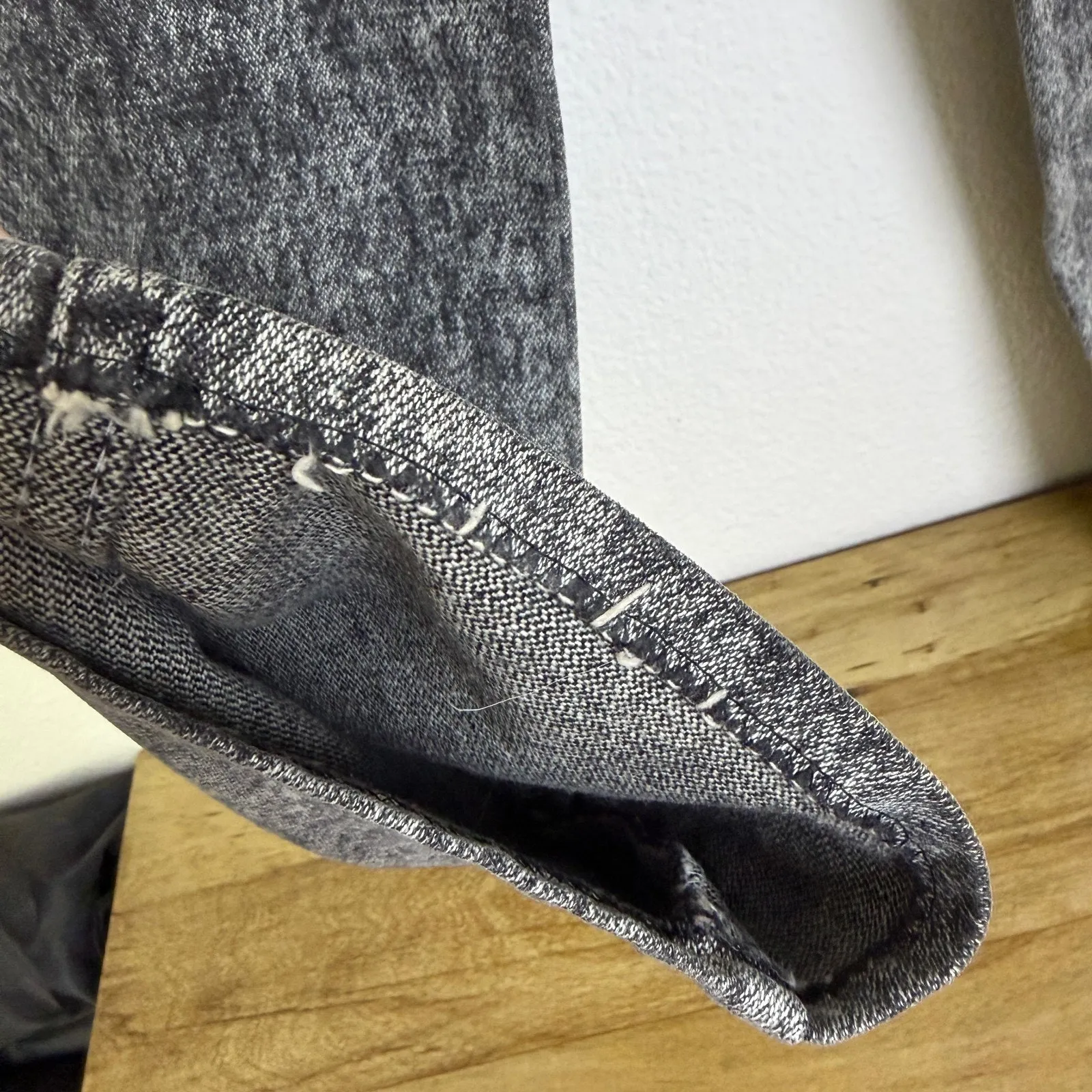 Vtg Wrangler Jeans Womens 27x29.5 Bareback Black Acid Wash Cotton Made in USA * - Image 10