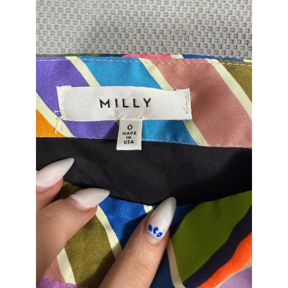 Milly Multicolor Chevron Stripe Mini Skirt – Size 0 - Image 7