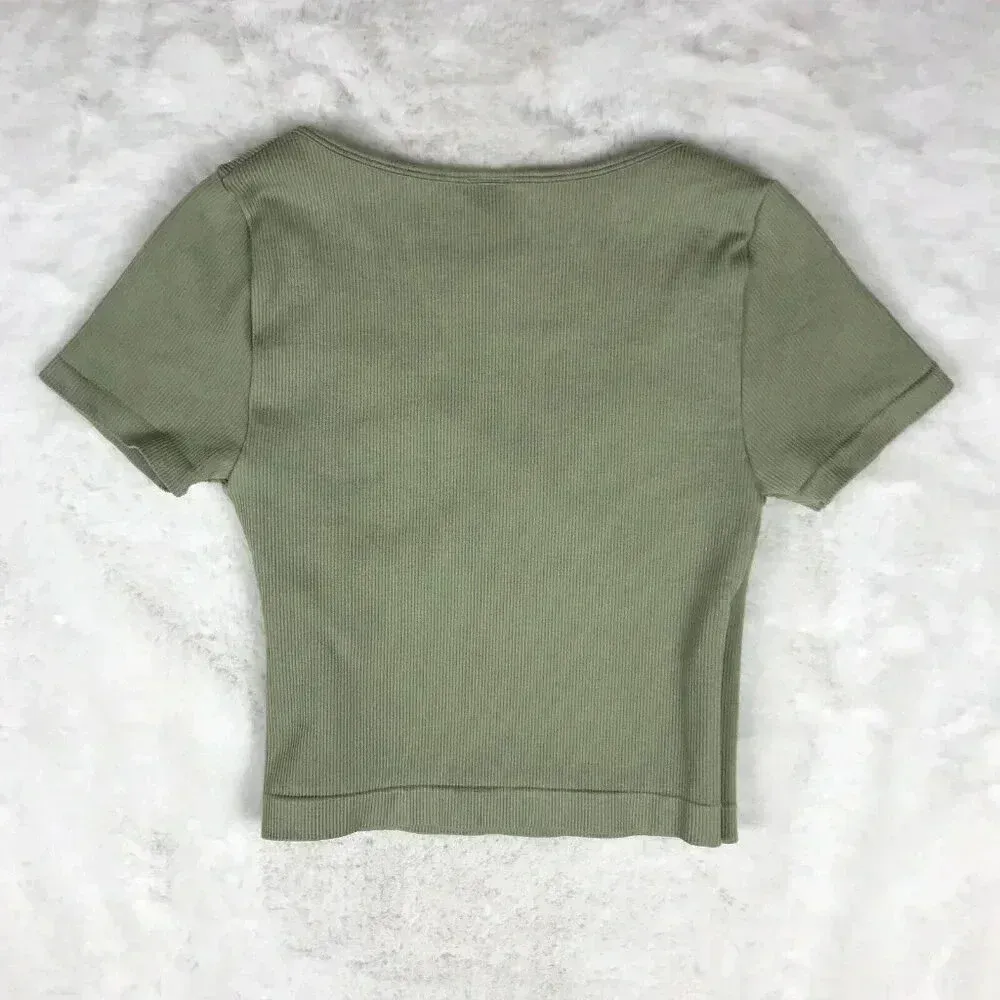 One Step Up Green Crop Top SMALL/MEDIUM - Image 6