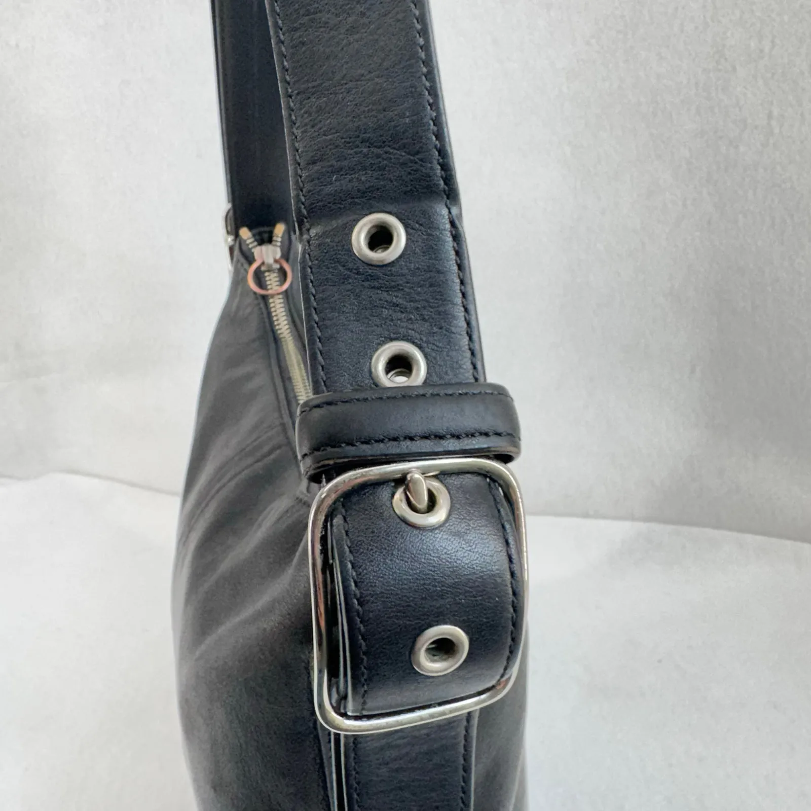 Coach Legacy Slim Duffle 9326 Black Leather Crossbody Shoulder Bag Vintage Y2K - Image 13