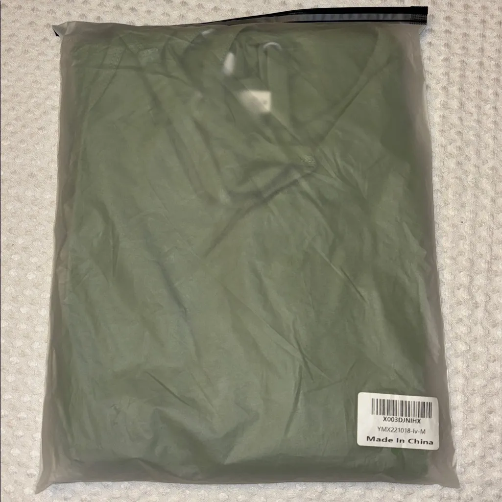 NEW! Women's Sage Olive Green Shot Onesie Jumpsuit Size Medium - Image 8