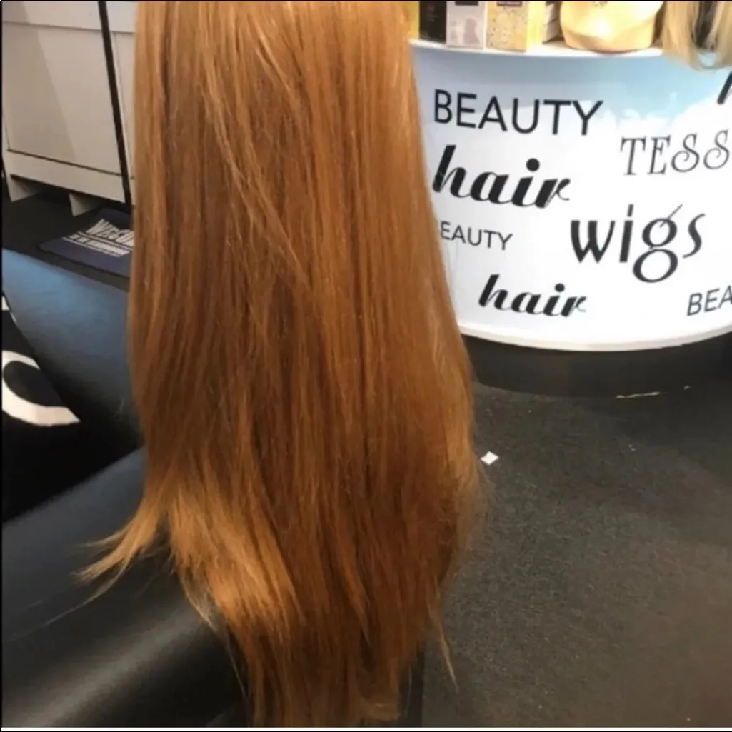 Long copper Lacefront Wig - Image 6