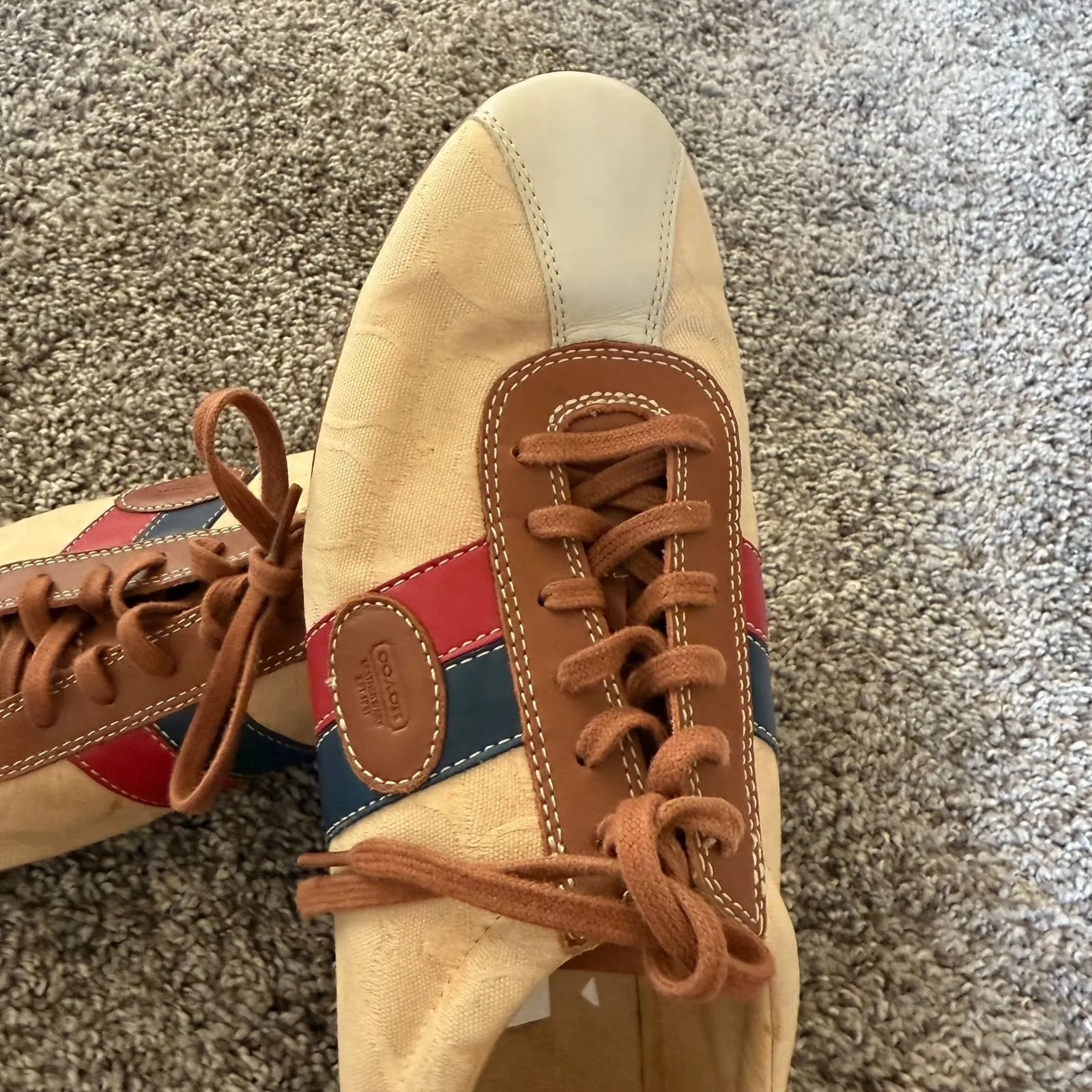 Vintage COACH Sonia‎ Sneakers Shoes Women's Size 11 golf summer sport - Image 2