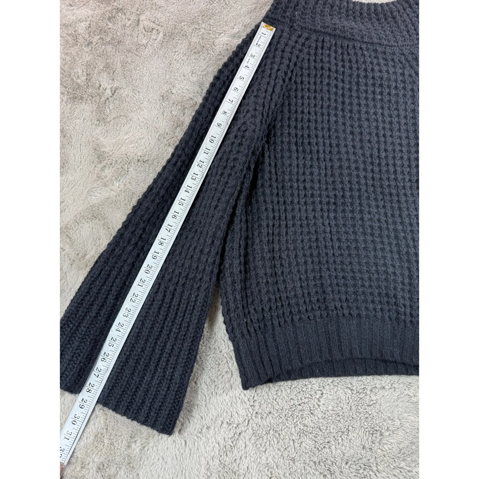 Maeve by Anthropologie Waffle Knit Mock Neck Dionne Bell - Image 7