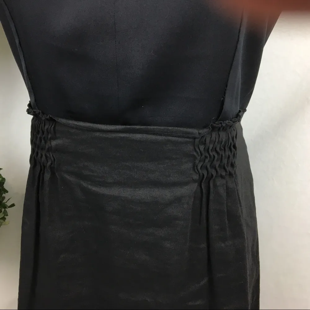 Elie Tahari Silk Blend Black Sleeveless Dress 10 - Image 5