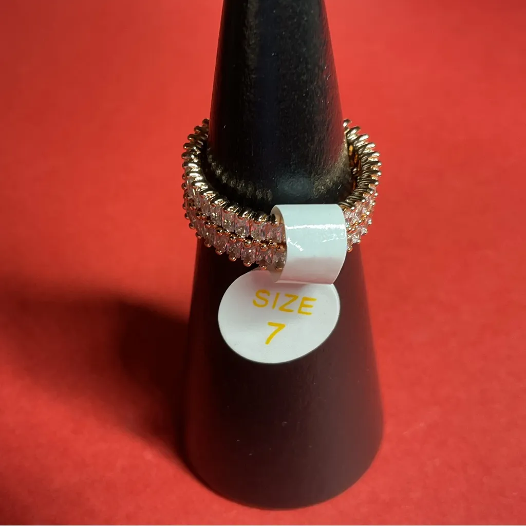 Bomb Party RG45664 “Remember To Dream” Cubic Zirconia on Rose Gold Sz 7 Ring NWT - Image 4