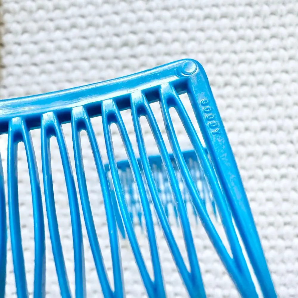 Goody Light Blue Vintage USA Side Hair Comb Barrettes Set of 2 One Pair - Image 4