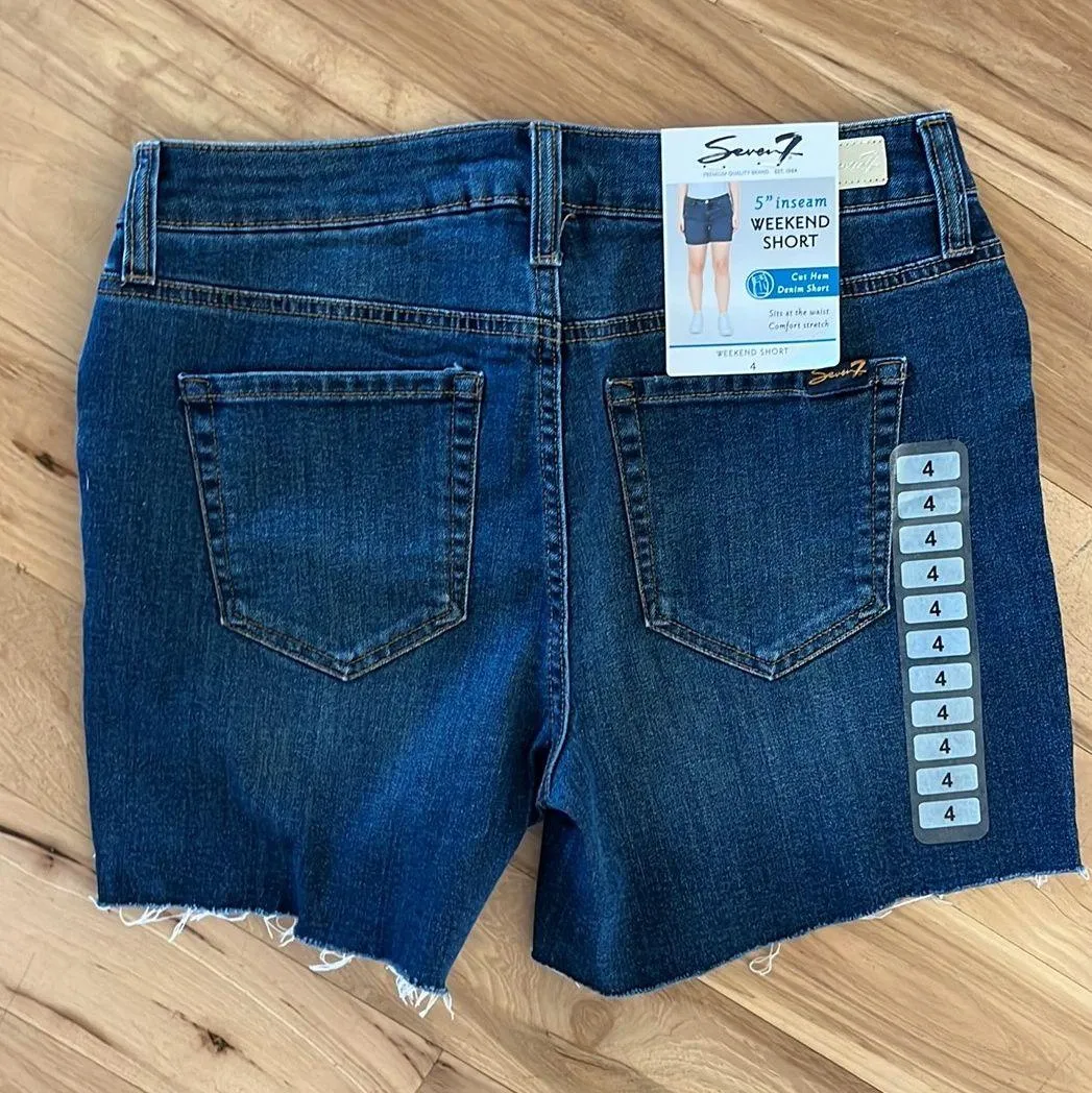 Weekend Shorts Denim Jean Comfort Stretch Womens 4 - Image 4