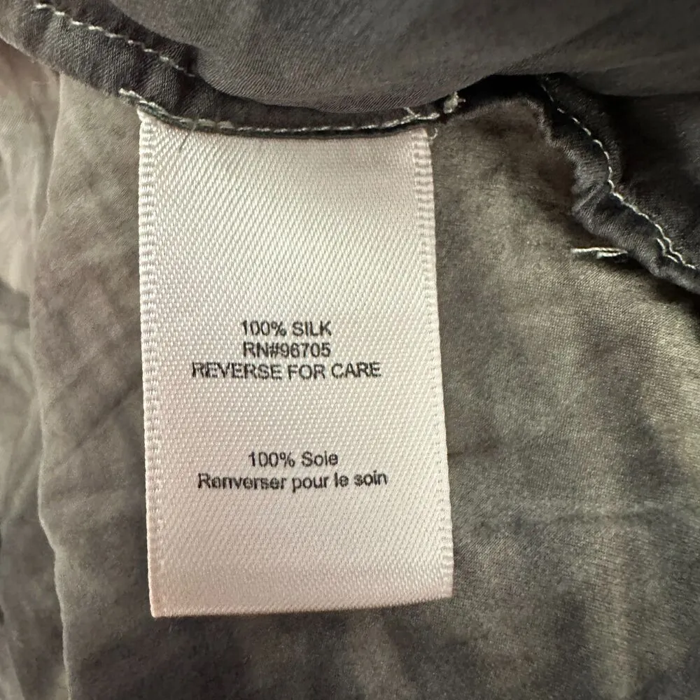 Rebecca Taylor Silk Chain Embellished Sleeveless Blouse Size 6 - Image 3