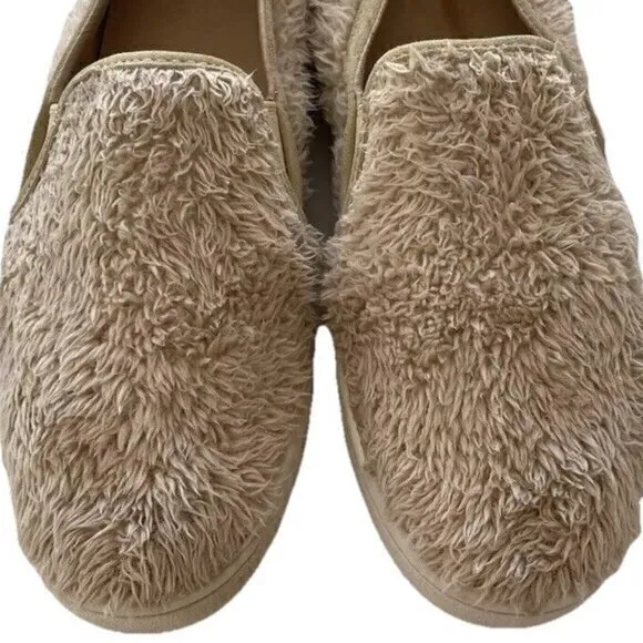 UGG Women’s Size 8 Ricci Plush Furry Slip On Faux Fur Loafers Sneakers 1019659 - Image 4