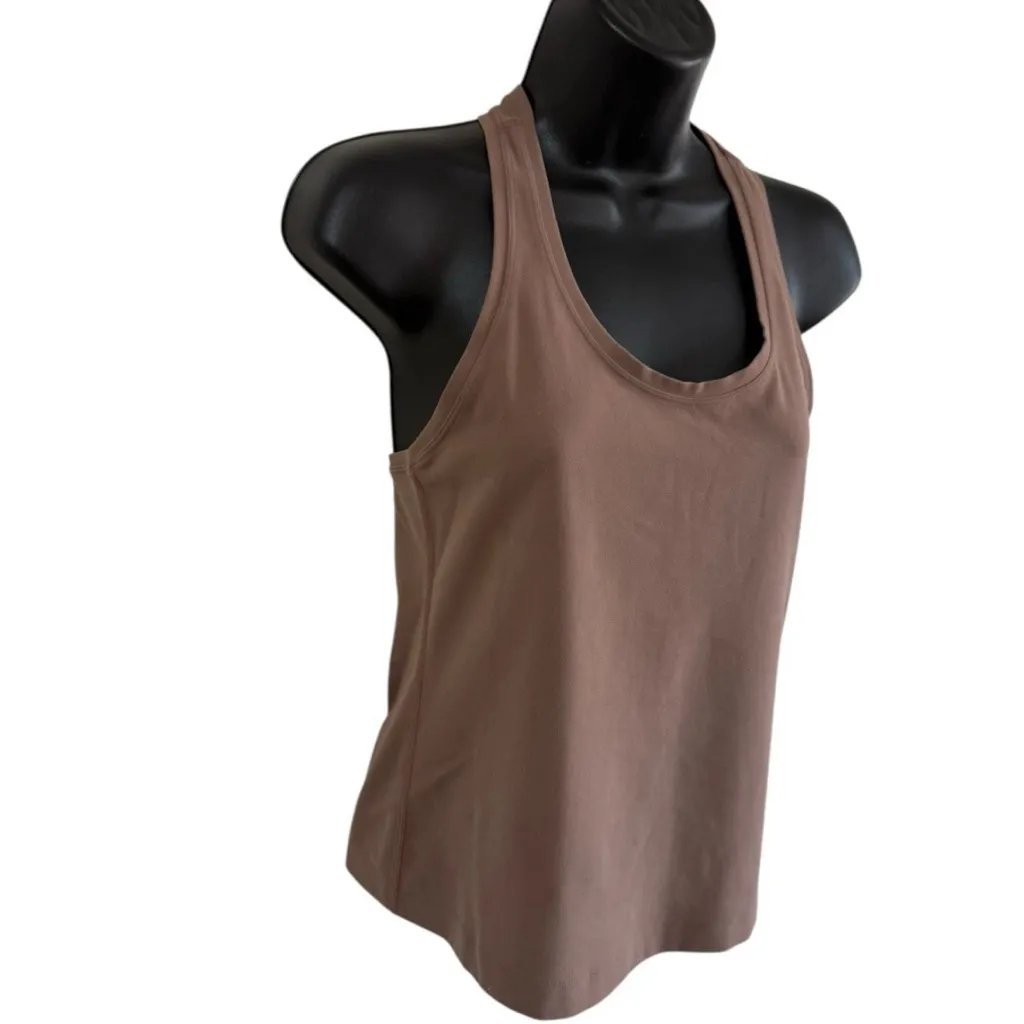 Lululemon Cool Racerback Tank Top Tan Nude Size 10 Nulu - Image 5
