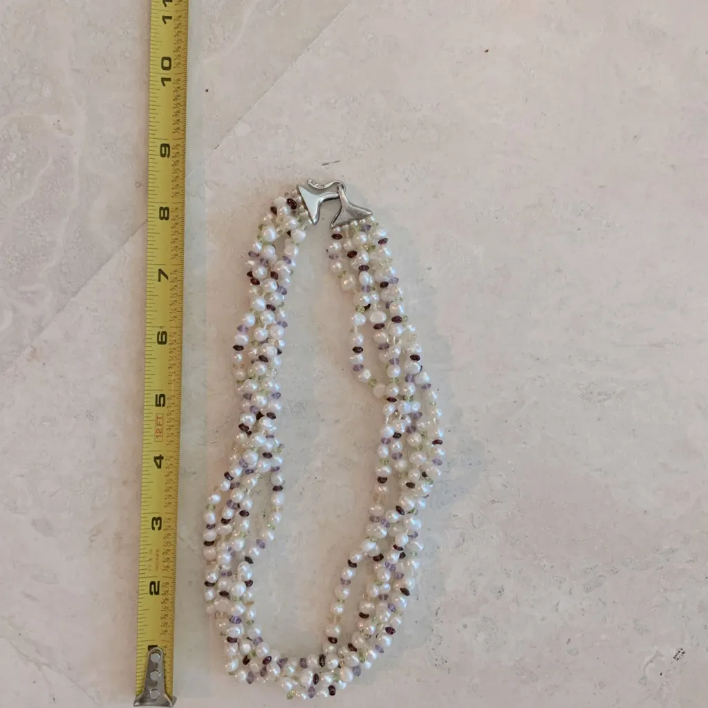 Pearls and Citrine, Amethyst, Peridot, Garnet Multi - Image 6