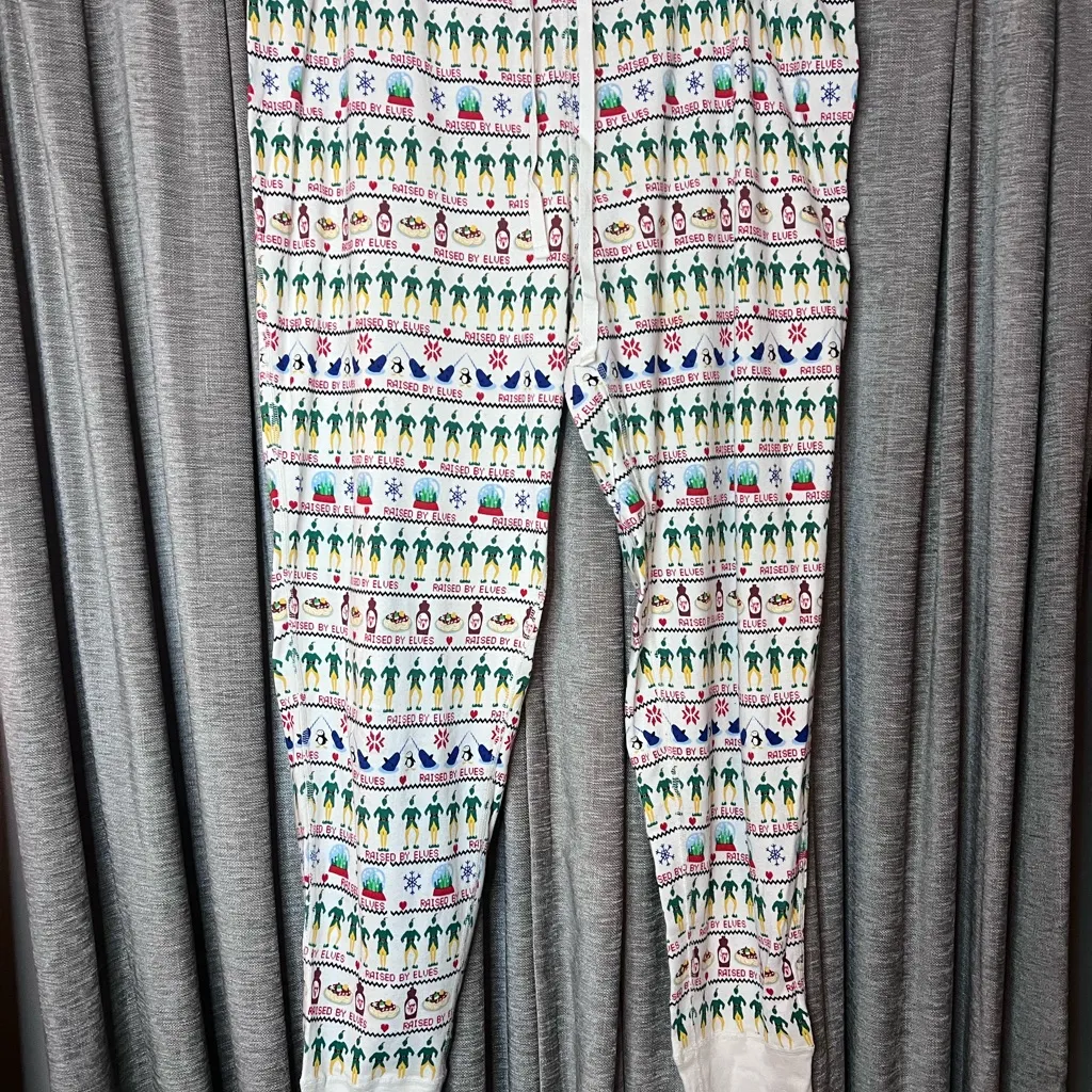 Hanna Andersson Elf Fairisle Long John Pajama Pants in Size Extra Extra Large White - Image 2