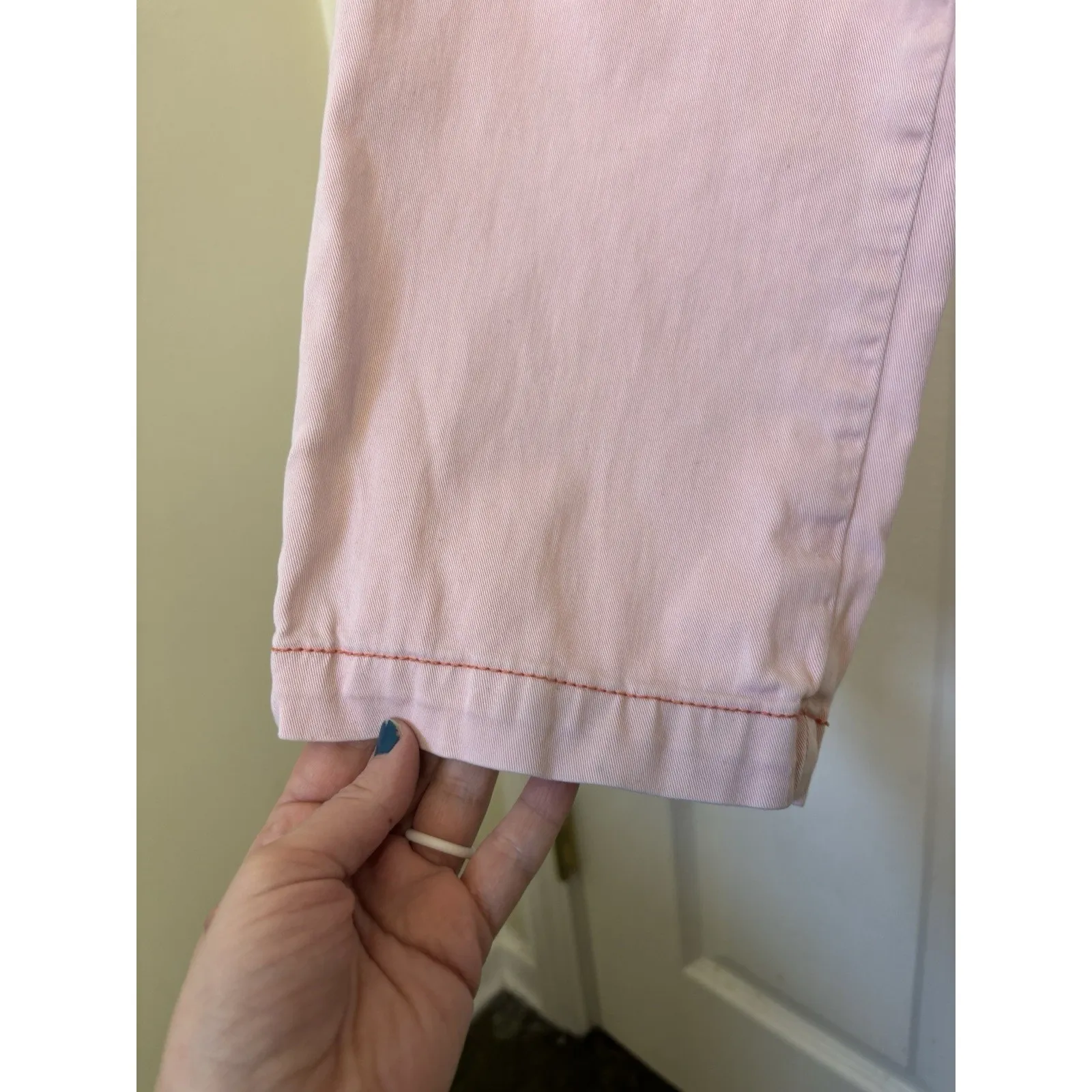 Anthropologie Pilcro Pink Hyphen Chino Pants Size 28 Stretch Utility Boho Casual - Image 14
