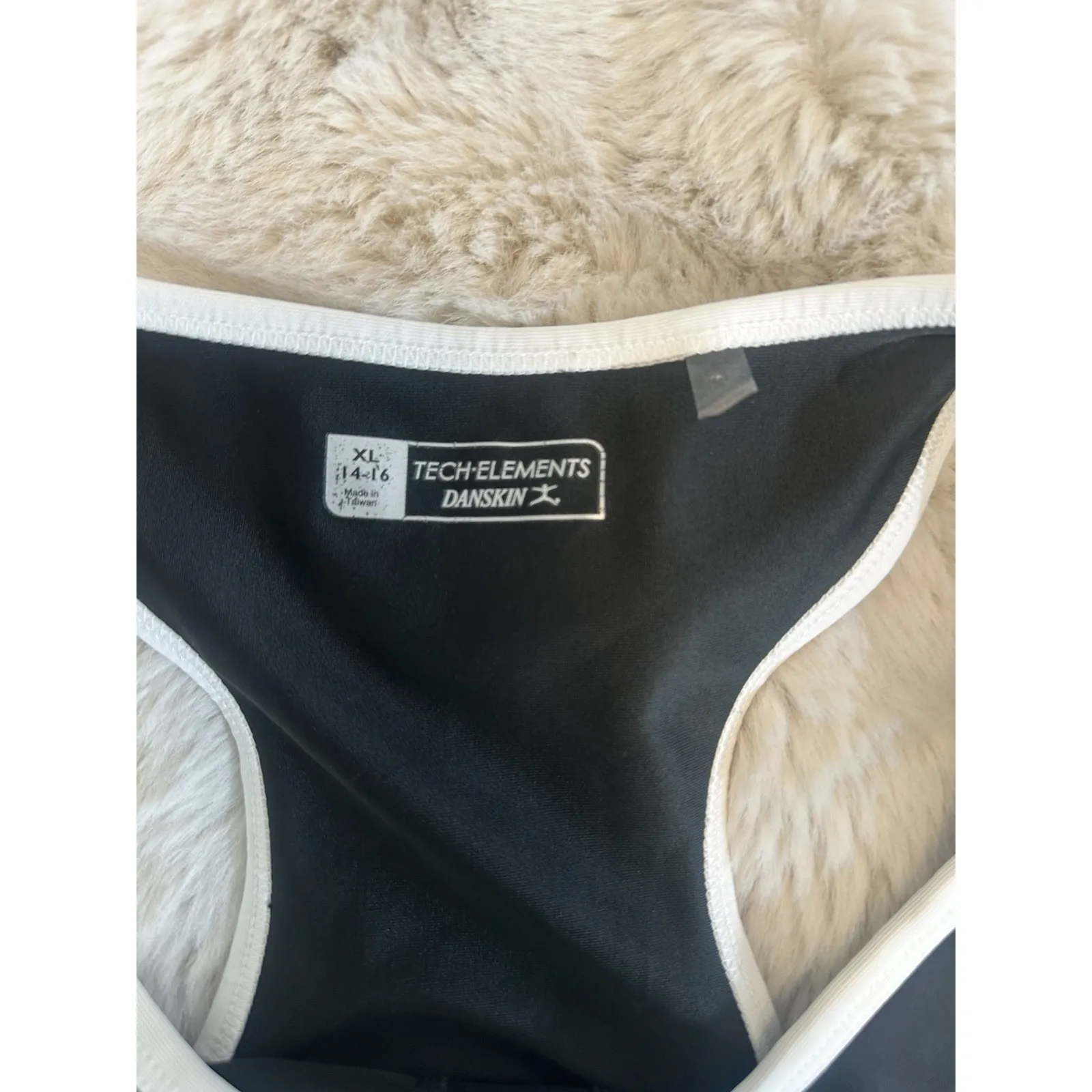 Danskin Women's‎ S Black /WhiteTank Cami Activewear Workout - Image 6