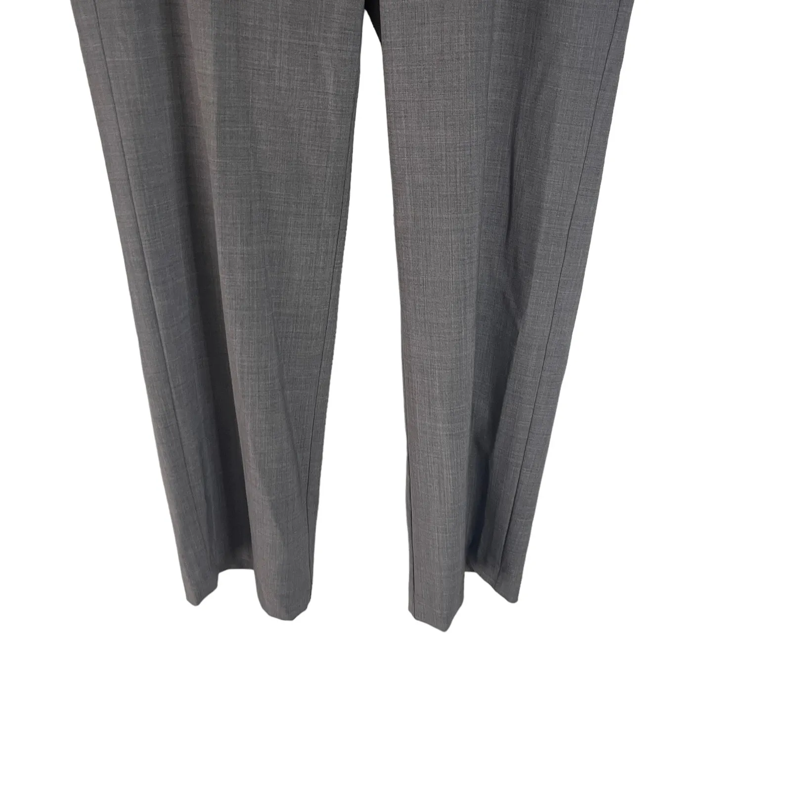 J. Jill Women's Size 10 Medium Grey 100% Wool Career‎ Slacks Pants Gray - Image 3