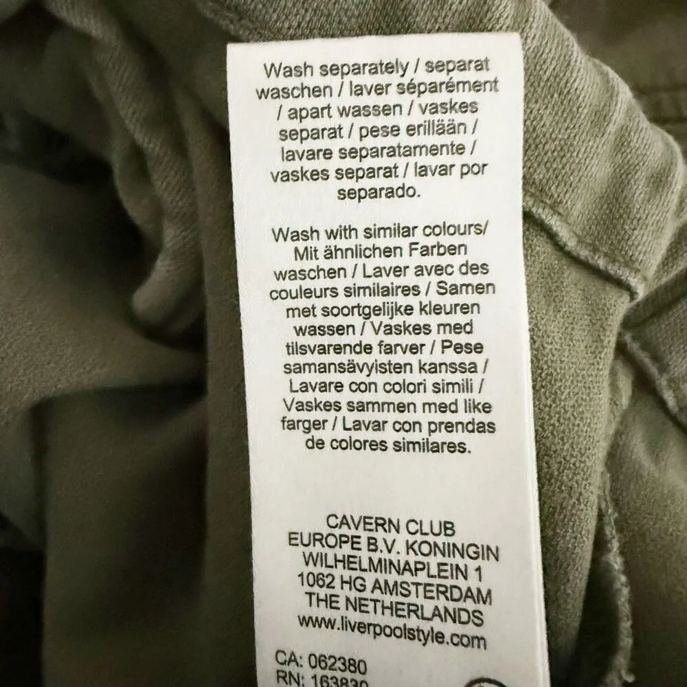 LIVERPOOL x NORDSTROM | Cropped Cargo Jacket Dried Basil Army Olive Green | XL - Image 10