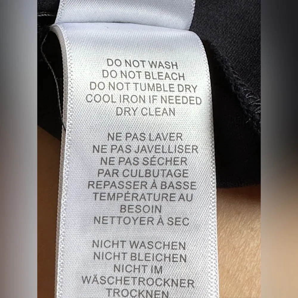 Adrianna Papell Navy Blue Off-the-shoulder neckline gauzy chiffon skirt … - Image 11