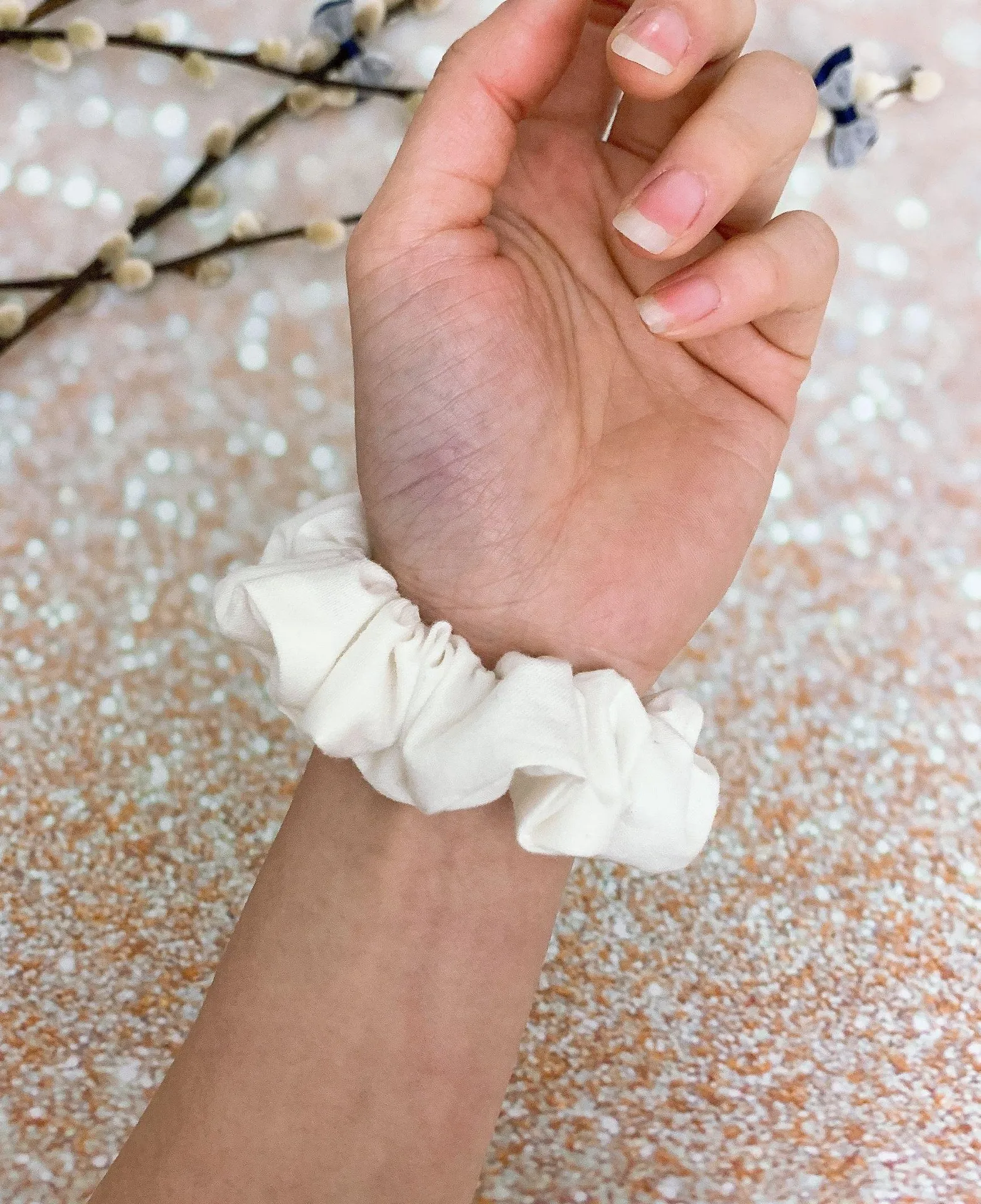 SKINNY Scrunchies Set Black And White Scrunchies Hair Tie Hair Accessories Multiple - Image 7