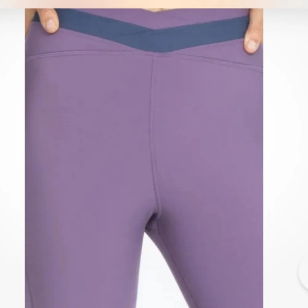 Johnny Was Calme Endurance Purple High Waist Leggings - Image 2