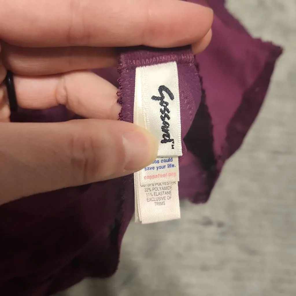 Gossard 11117 Women's Gypsy Fuchsia Pink Underwired High Apex Plunge Bra 32DDD/F Purple Size undefined - Image 3