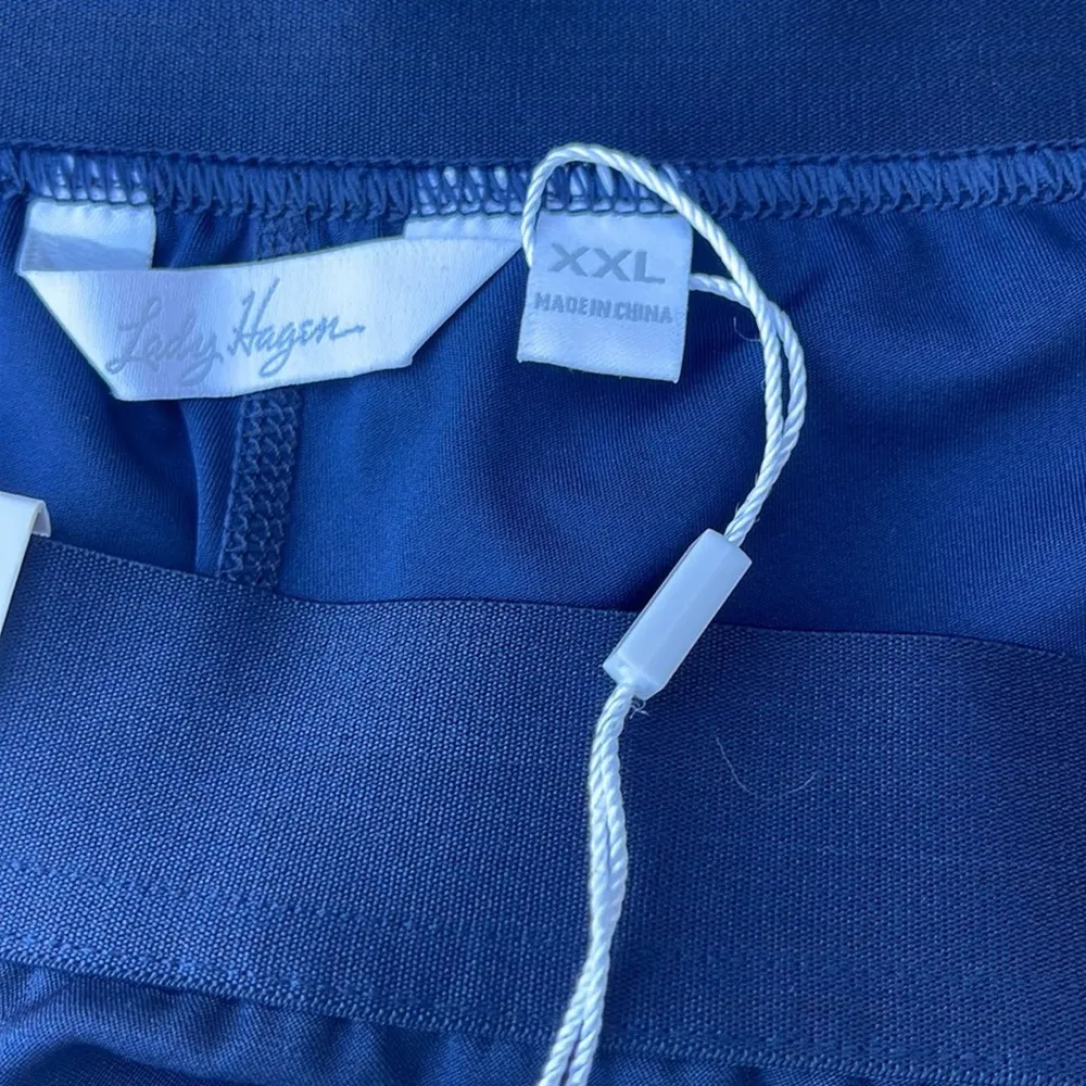 Lady Hagen navy blue side pleat skirt/skort XXL NEW (tennis, golf, athleisure) - Image 3