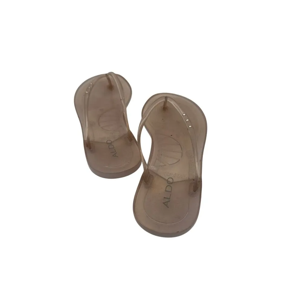 Women’s Aldo Clear jelly flip-flop Sandals Sz 8 - Image 2
