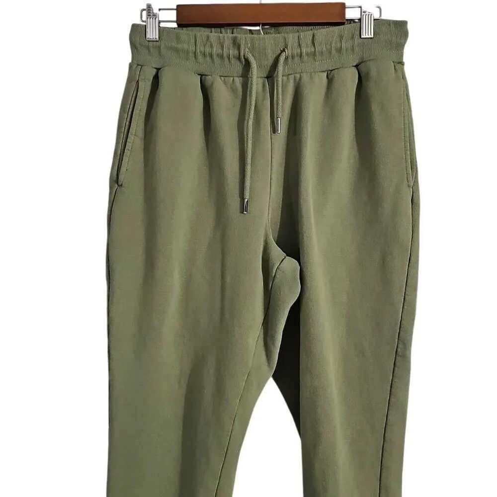 NOVAMEN Sweatpant, drawstring, elastic waist. Size Large Green - Image 3