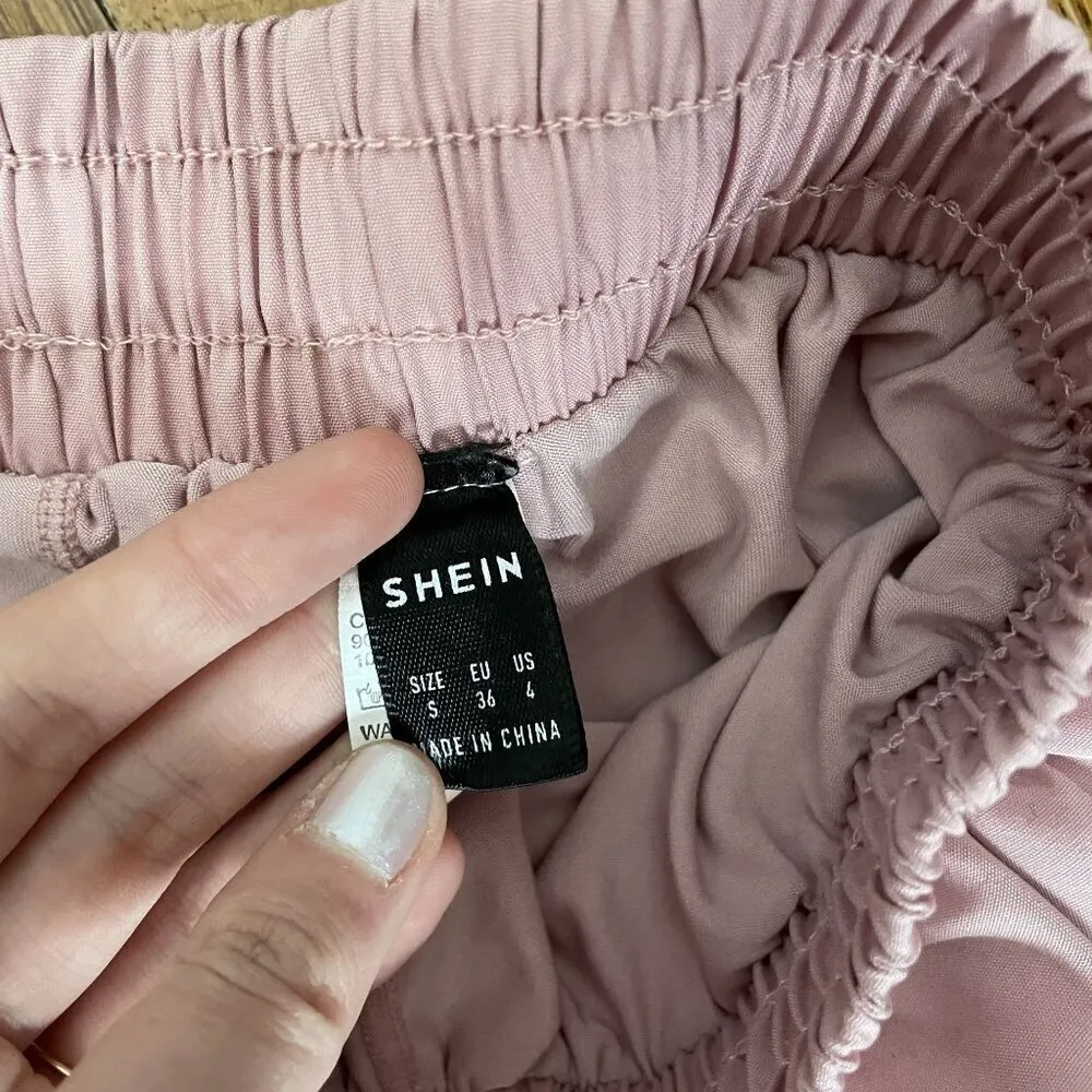 Shein pink purple running comfortable pockets casual athleisure women size S - Image 4