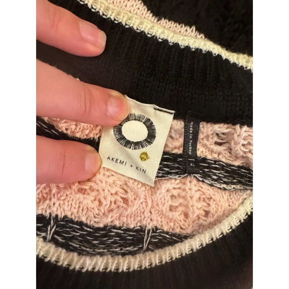 Anthropologie Akemi + Kin April Crochet Knit Sleeveless Sweater Dress Size XL - Image 7