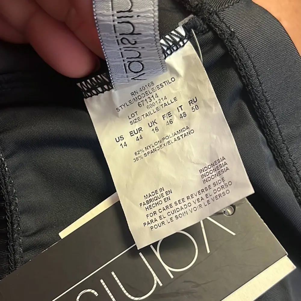 Last chance…Vanishing Act Bikini Bottom Black Swimsuit Swim Brief 14 New - Image 5