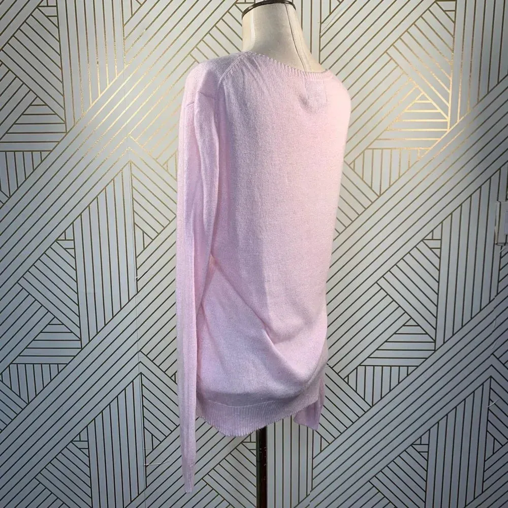 Wildfox Laurel‎ Wreath Sequin Sweater in Pink - Image 6