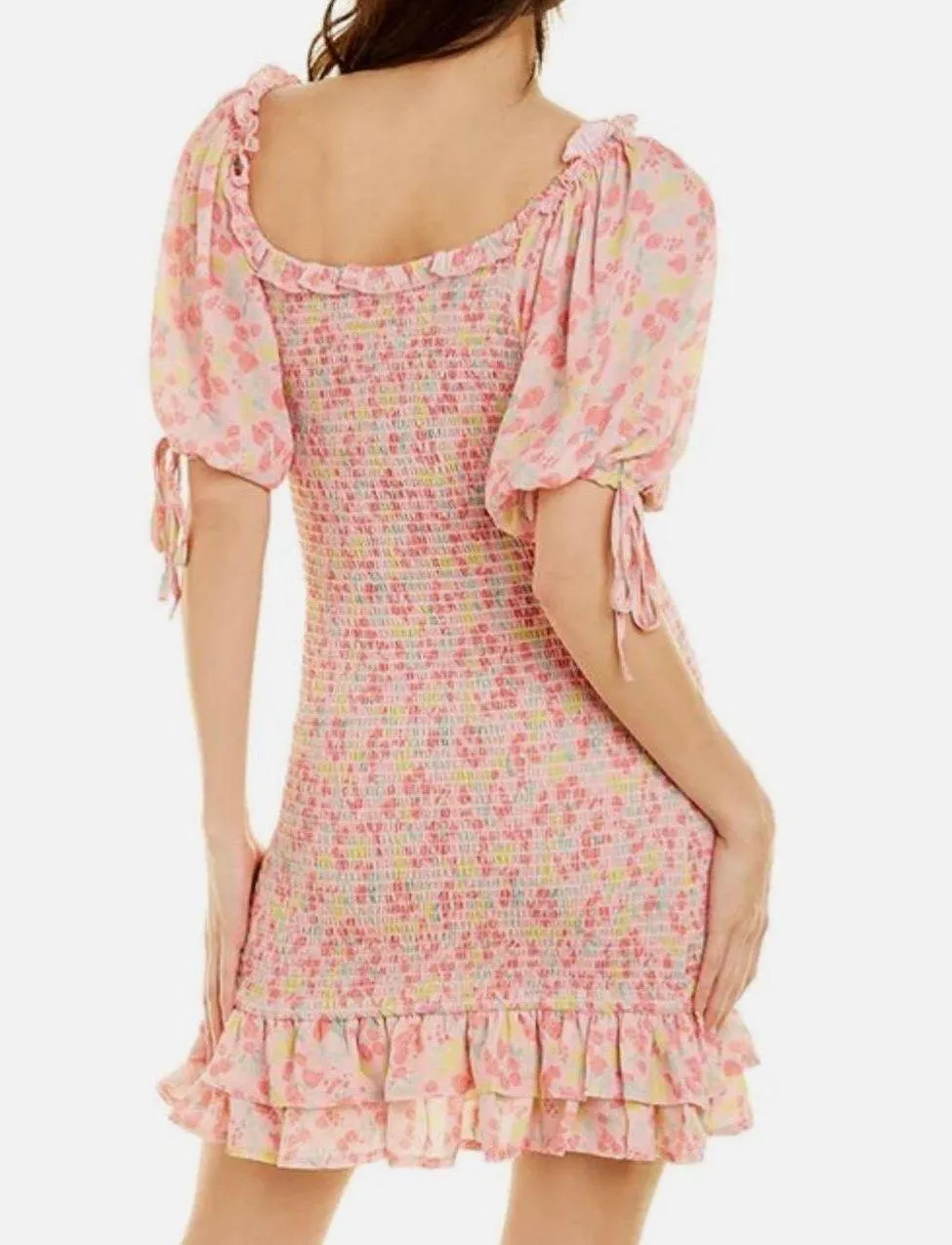 Eva Floral Smocked Dress - Image 2