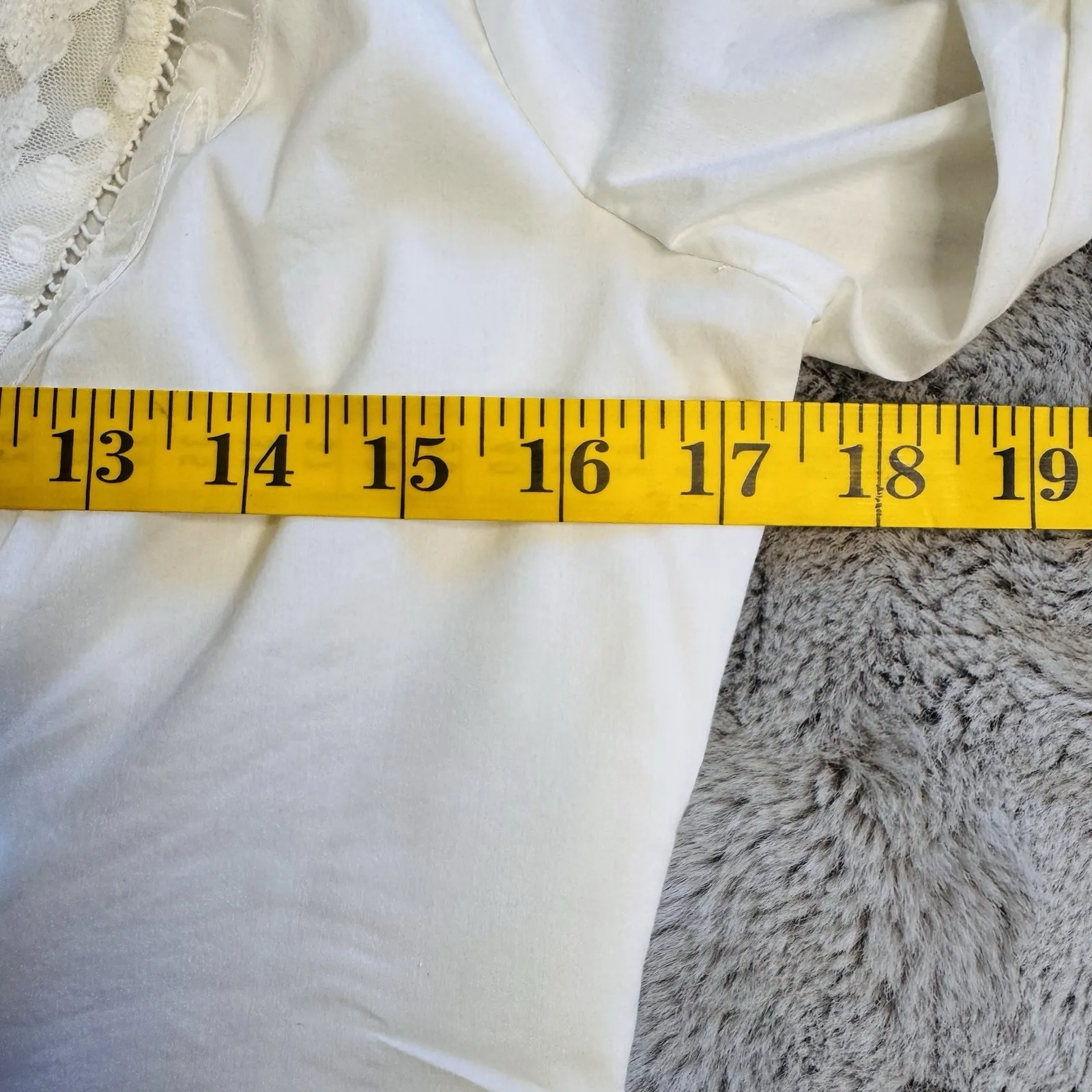 Bebe Women's Sz S Victorian Lace Side Zip Up Top Sz S‎ Coquette Bell Sleeve Y2K - Image 15