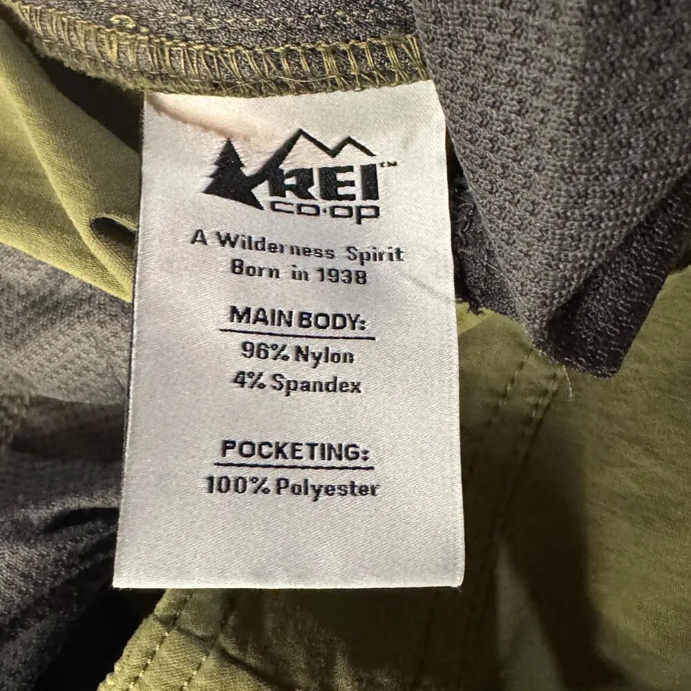 REI CO-OP SZ 12 Sahara Convertible Pants Shorts UPF 50+ Quick-Dry Mid-Rise Green - Image 12