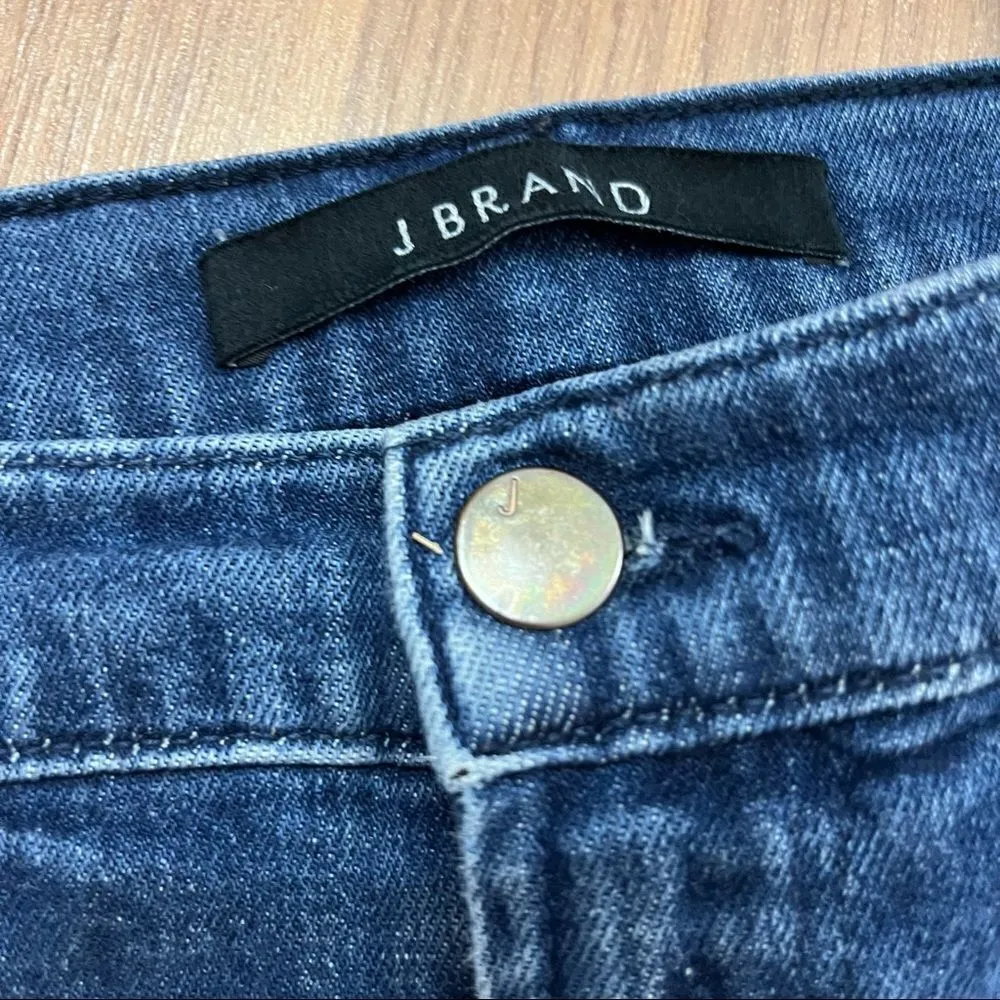 J Brand Ruby High Rise Moto Ankle Skinny Jeans Medium Wash 26 - Image 5