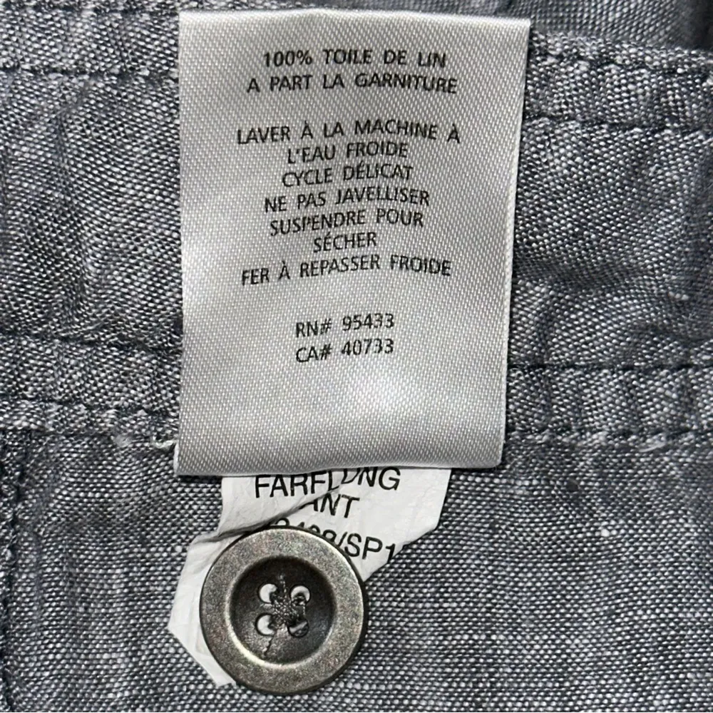 Toad & Co Women’s Size 2 Washed Black Linen Farflung Rolled Hem Pants - Image 8