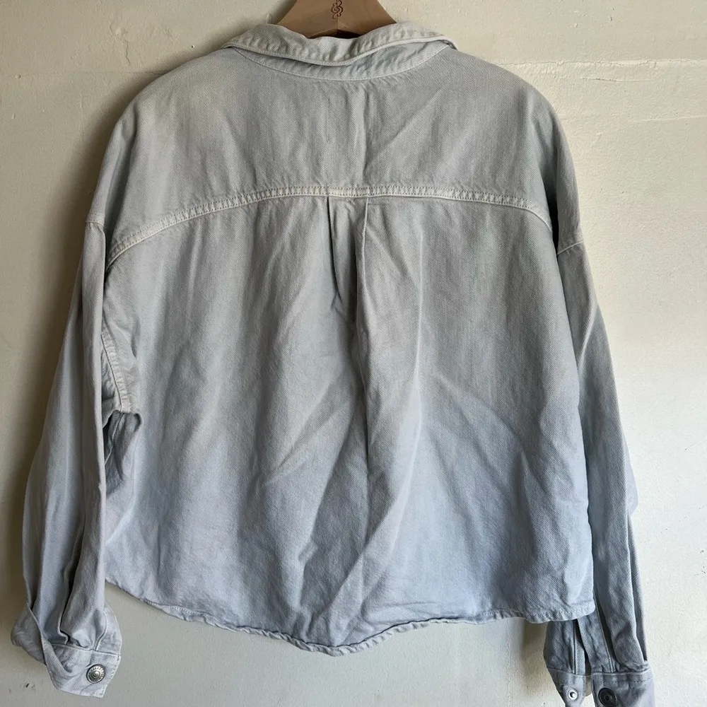 ZARA Denim Overshirt Size Medium - Image 8
