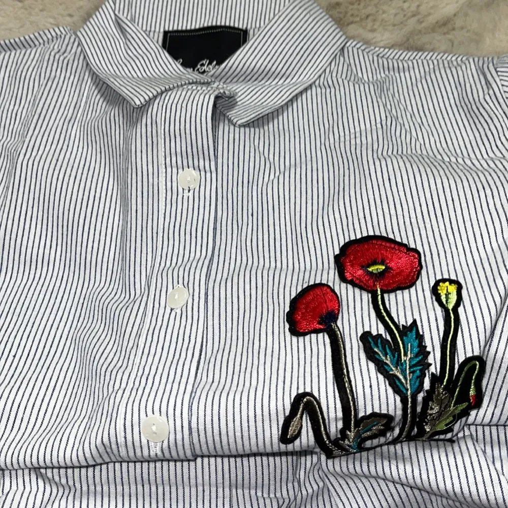 Sam Edelman Stripped Sleep Shirt Size Small - Image 6