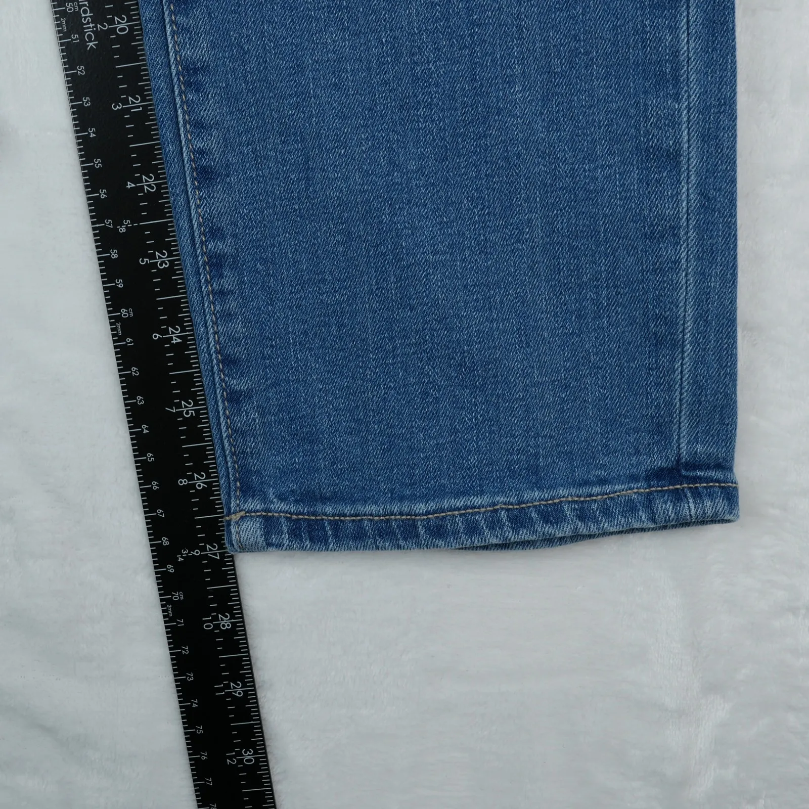 Loft Outlet Jeans Womens 12 Blue Modern Denim Crop Stretch Distressed Preppy - Image 10