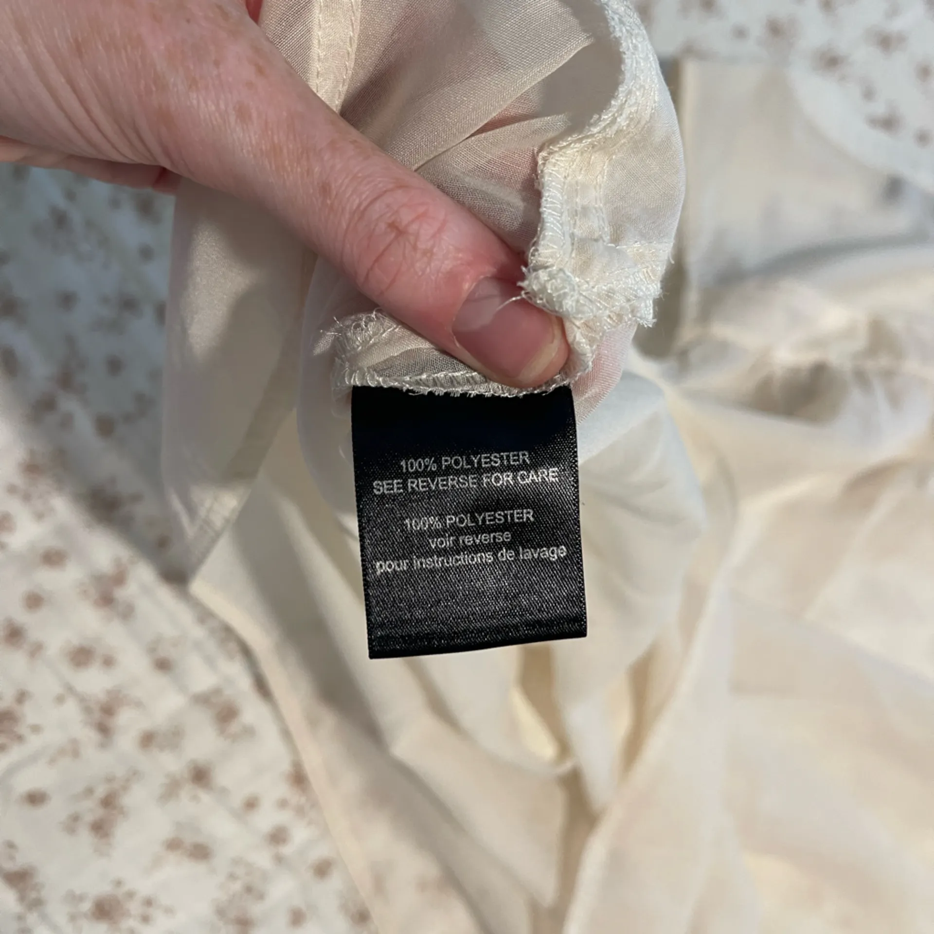 Sheer Cream tank top - Image 4