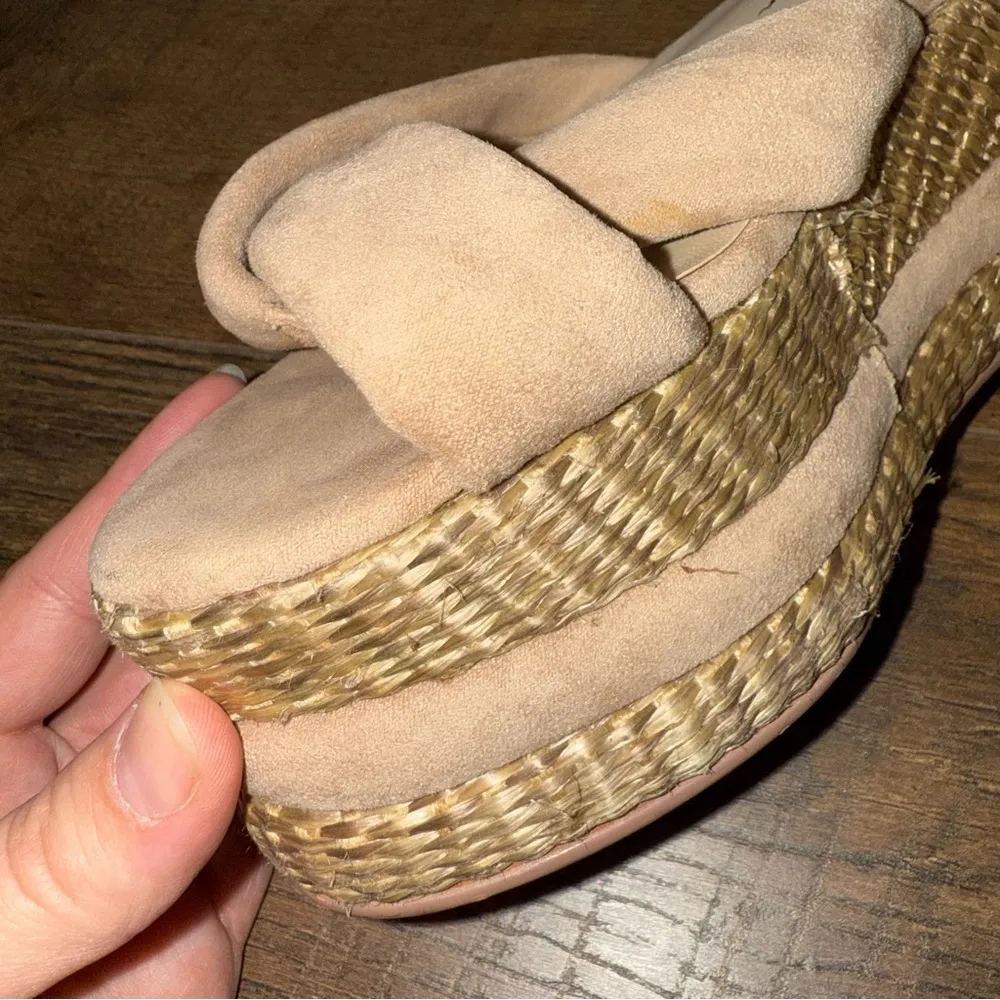 Free People Vegan Women's Tan Platform Sandals - Image 16