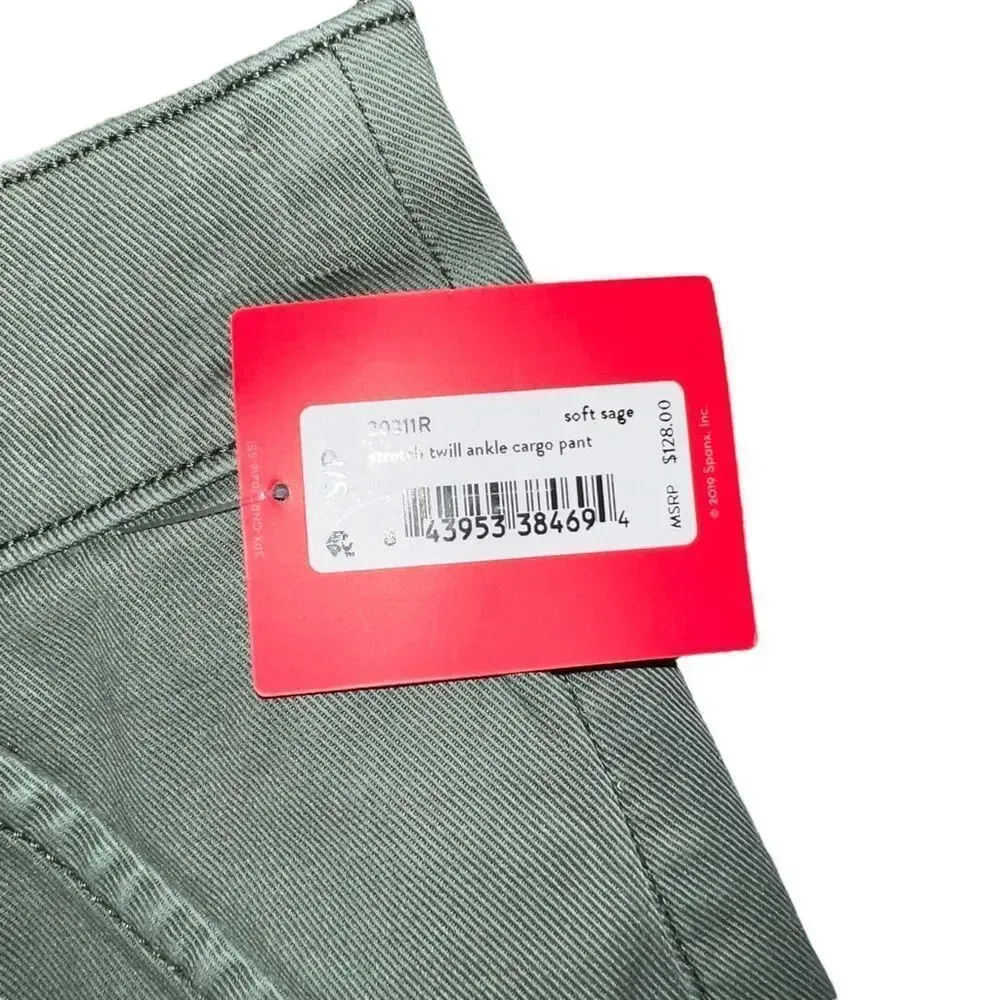 NWT SPANX Stretch Twill Ankle Cargo Pants‎ Size Small - Image 6