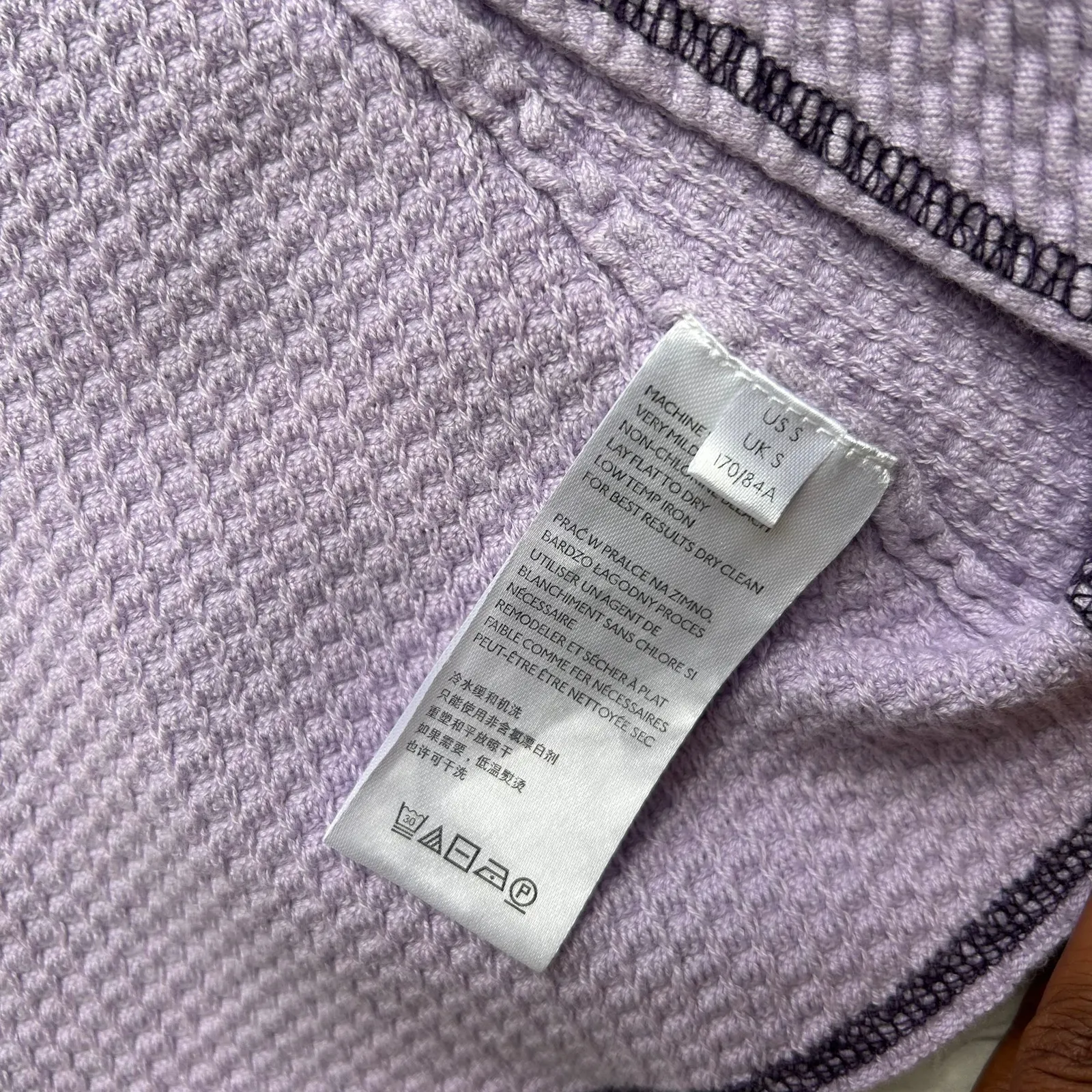 BDG Purple Waffle Knit Shrug Size Small - Image 6