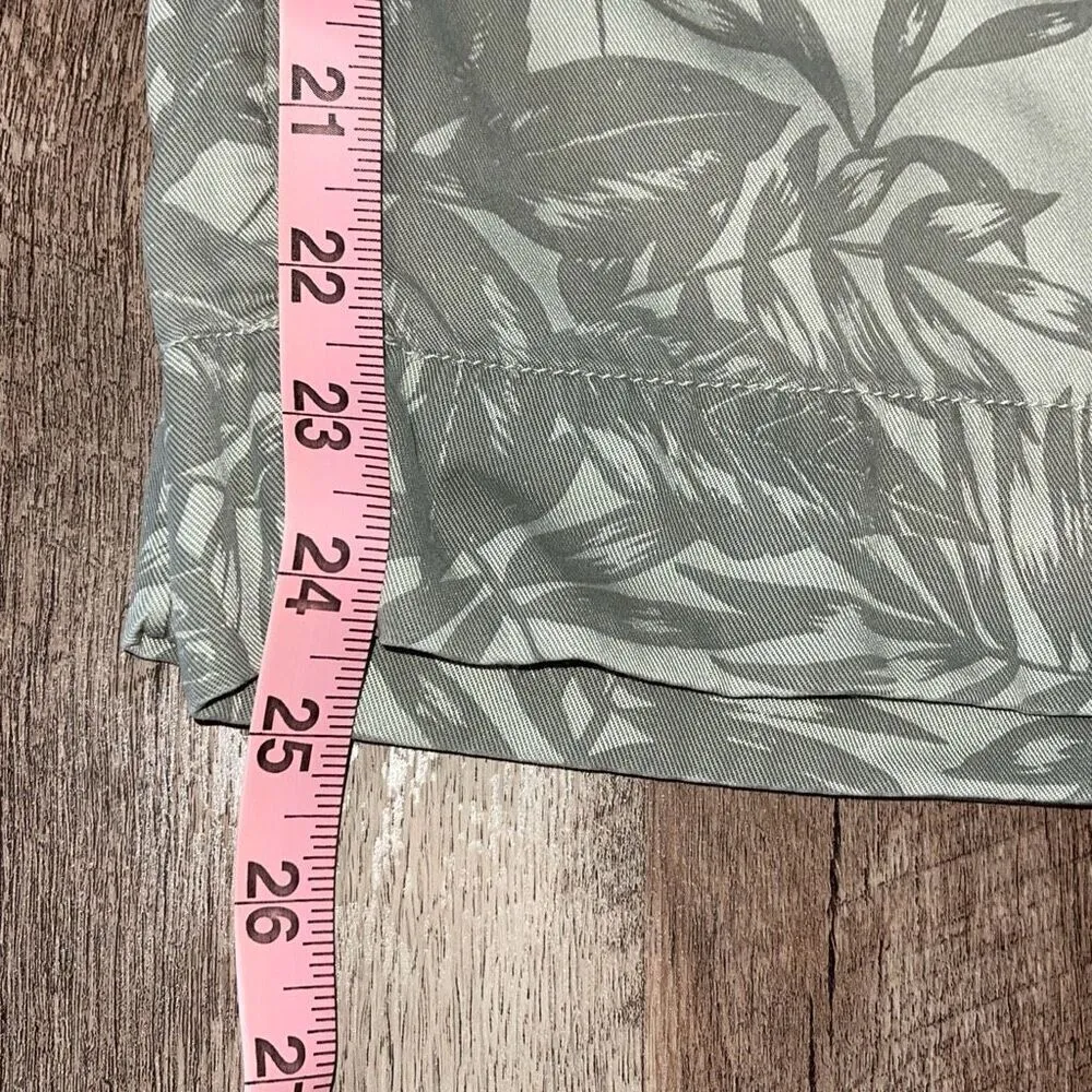 C & C California Womens Tropical Palm Trees Print‎ Wide-Leg Lyocell Pants Medium - Image 10