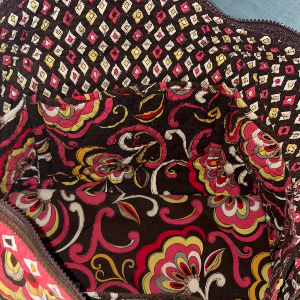 Vera Bradley Puccini Floral Patterned Large Tote Bag w/ matching zippered wallet - Image 7