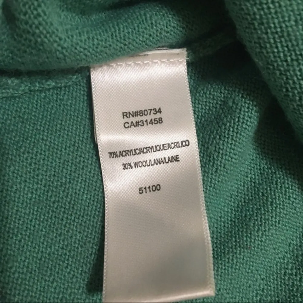 Dorothée Bis Retro Appliqué Aqua Fitted Sweater - Image 5