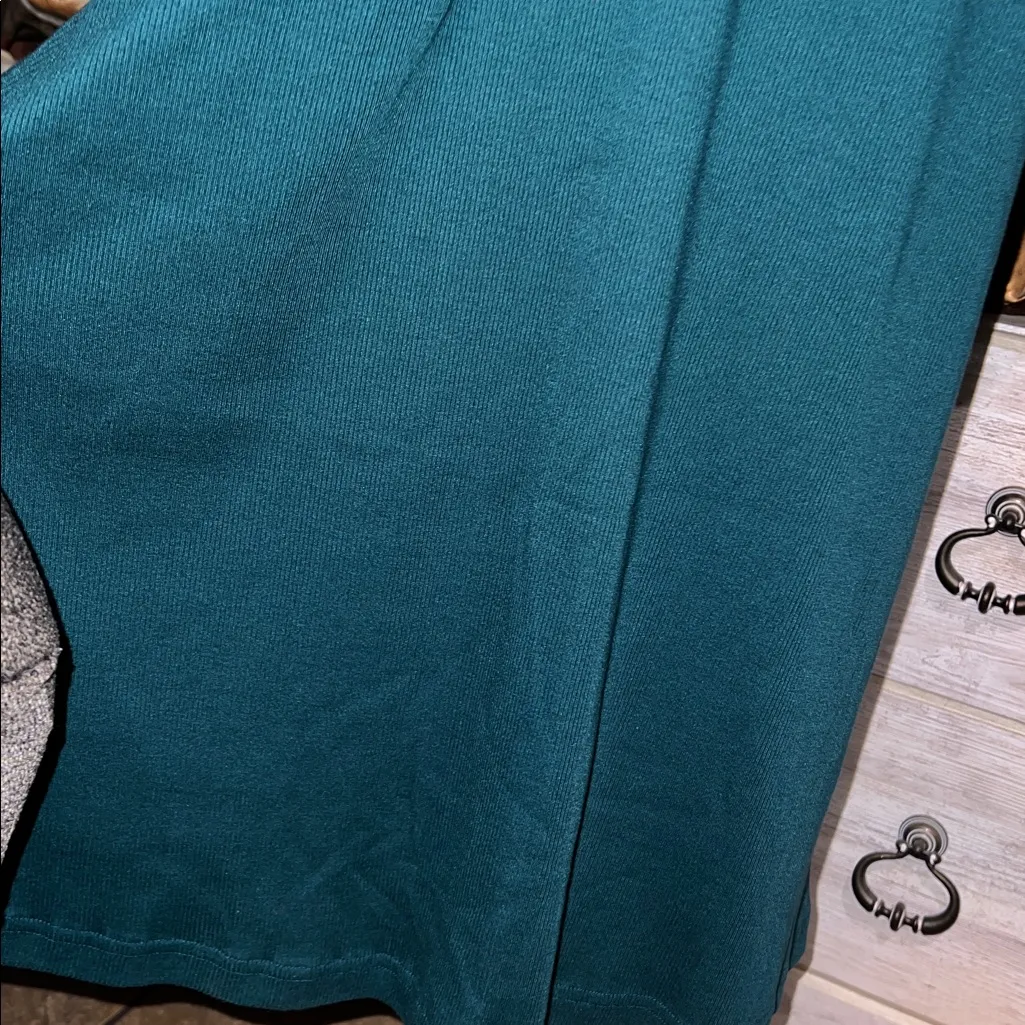 All American Comfort rib, maxi, long sleeve dress green size L petite - Image 5